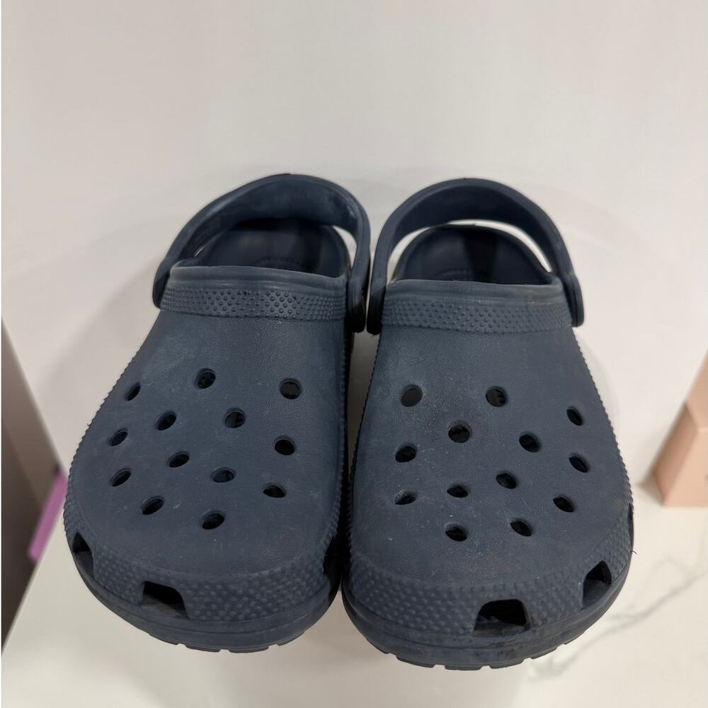 Crocs Classic Clog Navy Blue Comfort Casual Garden Beach Shoes W5 M3 Size 5